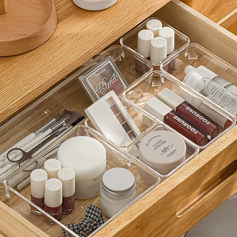 16-pieces Clear Drawer Organisers Set – Bliss n Wit
